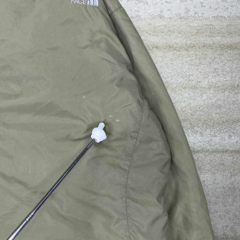 Vintage Y2K The North Face Puffer Jacket Mens L Green Grey Insulated Polyester - Picture 12 of 13